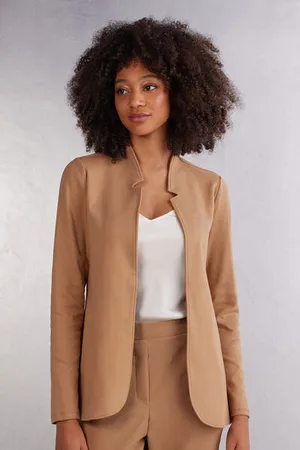 intimissimi Giacca Manica Lunga in Interlock di Cotone Donna