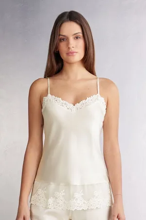 intimissimi Top Spallina Sottile Seta Pretty Flowers Donna