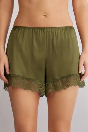 intimissimi Pantaloncino in Seta con Pizzo Donna