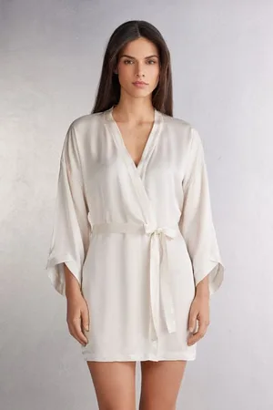intimissimi Kimono in raso di Viscosa Sleepless Nights Donna