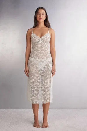 intimissimi Sottoveste Lunga in Pizzo The Simplest Pleasures Donna