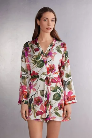 intimissimi Kimono in Raso di Viscosa Imaginary Journey Donna