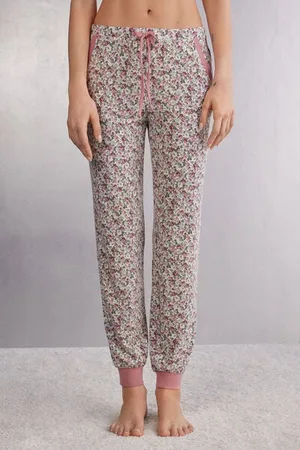 intimissimi Pantaloni Lunghi in Modal con Polsino Floral Romance Donna