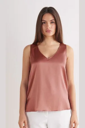 intimissimi Canotta Scollo a V in Seta Donna