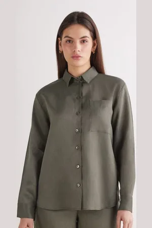 intimissimi Camicia in Tela di Lino Donna
