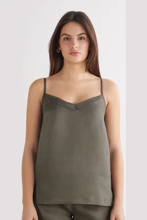 intimissimi Top in Tela di Lino Donna