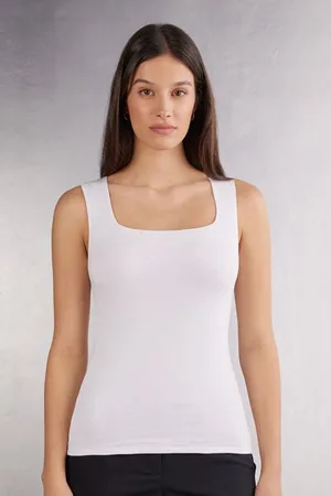 intimissimi Canotta Spalla Larga in Fresh Bamboo Donna