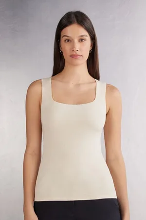 intimissimi Canotta Spalla Larga in Fresh Bamboo Donna