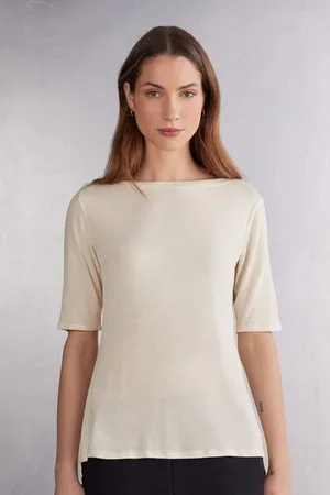 intimissimi Maglia Scollo Barchetta in Fresh bamboo Donna