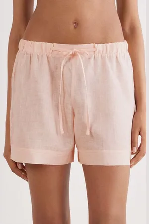 intimissimi Pantaloncino in Tela di Lino Donna
