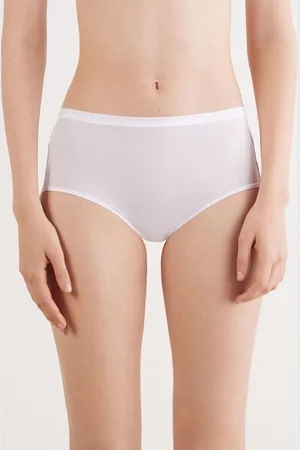 intimissimi Slip Vita Alta in Microfibra e Pizzo Donna