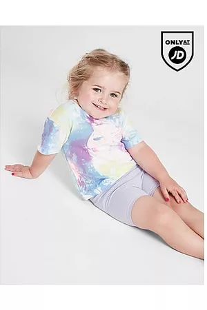 Nike Bambina Pantaloncini - Girls' Tie Dye T-Shirt/Cycle Shorts Set Infant