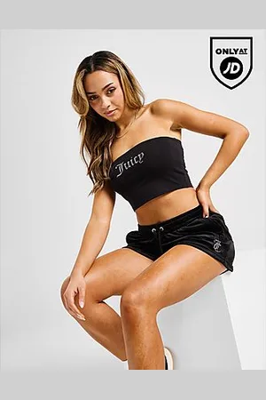 Juicy Couture Top a Fascia Logo Diamante