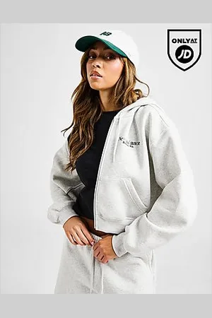 New Balance Felpa con Cappuccio Tones Crop