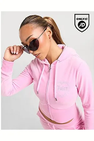 Juicy Couture Felpa con Cappuccio Diamante Heart Logo