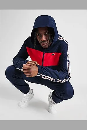 Lacoste Felpa con Cappuccio Panel Woven