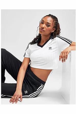 adidas 3-Stripes V-Neck Football T-Shirt