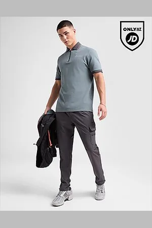 Red Run Activewear Zip Polo Shirt