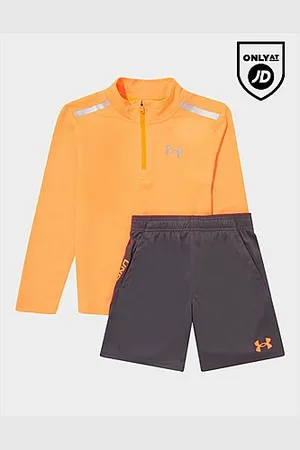 Under Armour Completo Felpa Tech Twist 1/4 Zip/Pantaloncini Set Kids