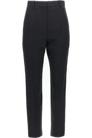 Alexander McQueen Pantalone sigaretta crepe