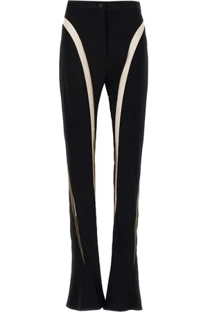 MUGLER Leggings inserti rete