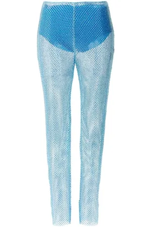 GIUSEPPE DI MORABITO Pantalone mesh strass