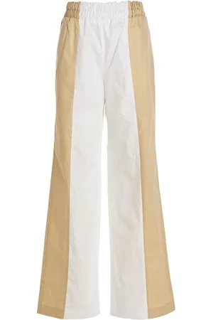 Fabiana Filippi Pantalone bicolor gamba ampia