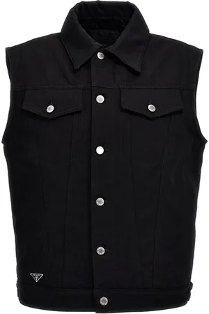 Prada Gilet denim interno trapuntato
