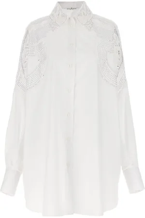 ERMANNO SCERVINO Camicia ricami strass