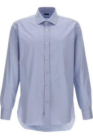 BARBA Camicia cotone operato