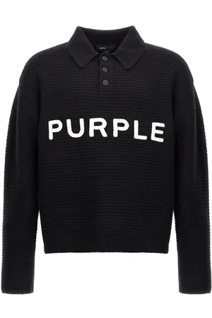 PURPLE Maglione ricamo logo
