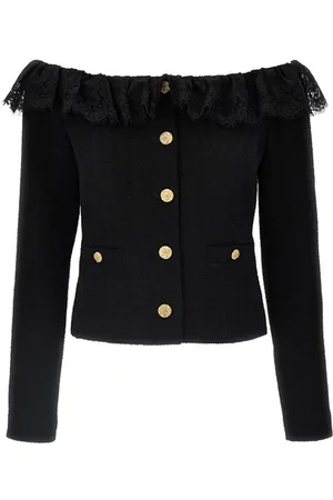 Alessandra Rich Giacca corta Tweed Boucle