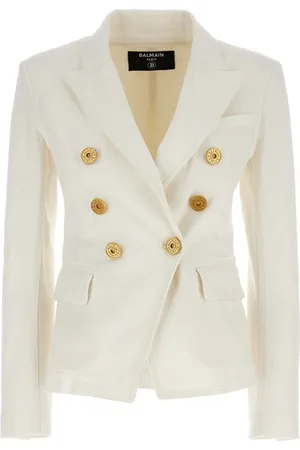 Balmain Blazer doppiopetto denim