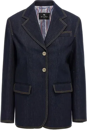 Etro Blazer monopetto denim