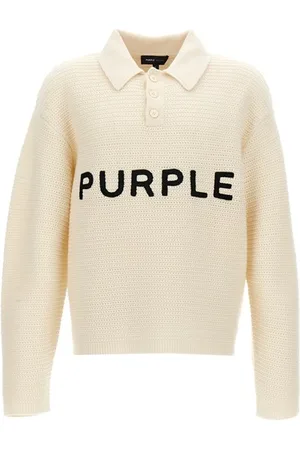 PURPLE Maglione ricamo logo