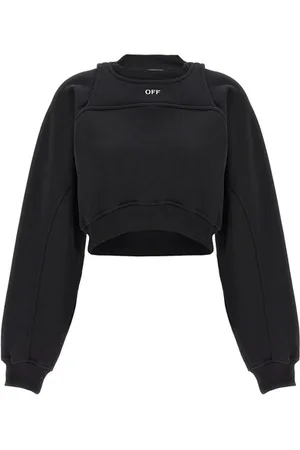 OFF-WHITE Felpa crop