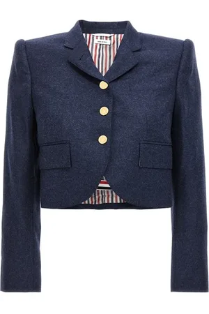 Thom Browne Giacca cropped flanella