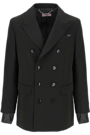 MARTINE ROSE Blazer doppiopetto righe