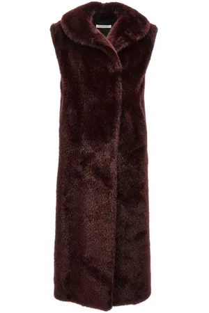 Serafini Gilet extra lungo eco pelliccia