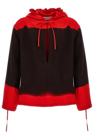 Salvatore Ferragamo Blusa con cappuccio cadì