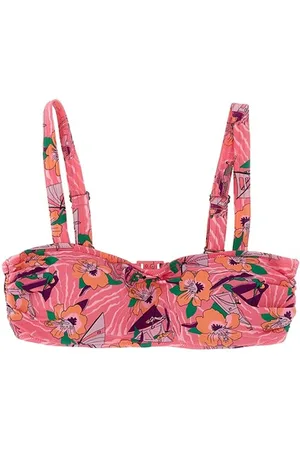 LOVE Stories Top bikini stampa floreale