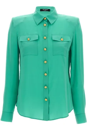 Balmain Camicia bottoni logo
