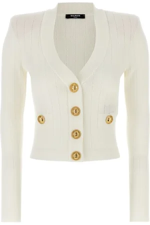 Balmain Cardigan bottoni logo