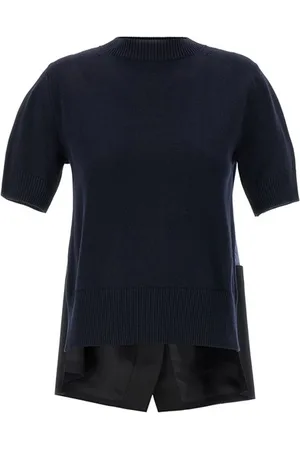 SACAI Maglia patchwork