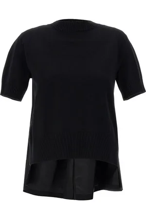 SACAI Maglia patchwork