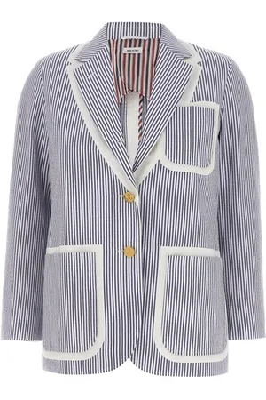 Thom Browne Blazer monopetto seersucker