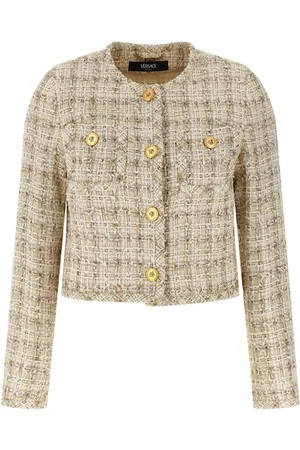 VERSACE Cardigan tweed