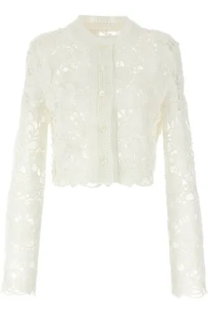 ERMANNO SCERVINO Cardigan macramé tulle