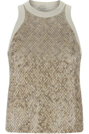 Brunello Cucinelli Top paillettes