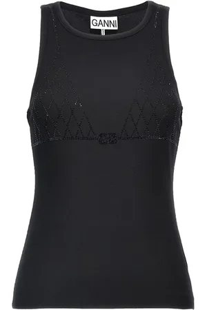 Ganni Tank top strass